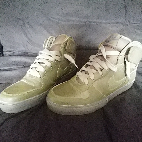 army green nike high tops